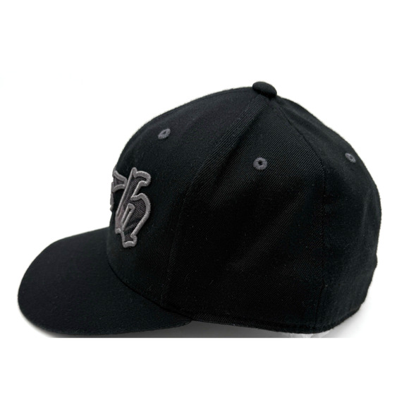 SRH Flex Fit 210 Fitted Men's Baseball Hat Cap Black W/ Plaid Logo 7 1/4-7 5/8 - Picture 6 of 9